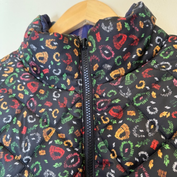 Farm Rio NWT Borogodo Reversible Metallic Quilted Patchwork Puffer Coat Jacket - Picture 15 of 17